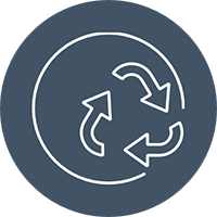 Closing the loop icon