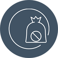 Stop the waste icon