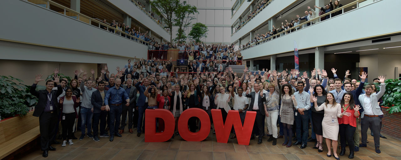 Group photo from Dow's Terneuzen office